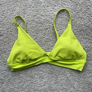 Aerie Lime Green Triangle Bikini Top